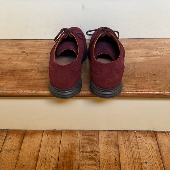 Cole Haan Men’s Cordovan Suede Wingtip Size 9.5 Shoes - Picture 4 of 6